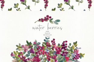 Download Watercolor Winter Berry Clipart - Winter - Berry clipart Collection