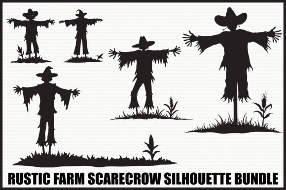 Download Rustic Farm Scarecrow Bundle - Farm scarecrow Collection