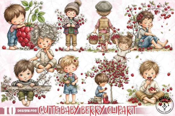 Download Cute Baby Berry Clipart PNG - Berry clipart Collection
