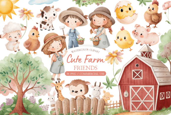 Download Cottagecore Little Farm PNG Set - Little farm Collection