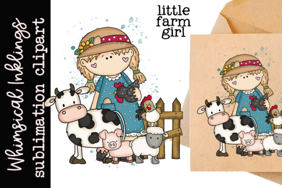 Download Little Farm Girl Sublimation - Little farm Collection