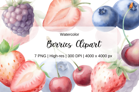 Download Watercolor Berry Clipart PNG - Premium Resources