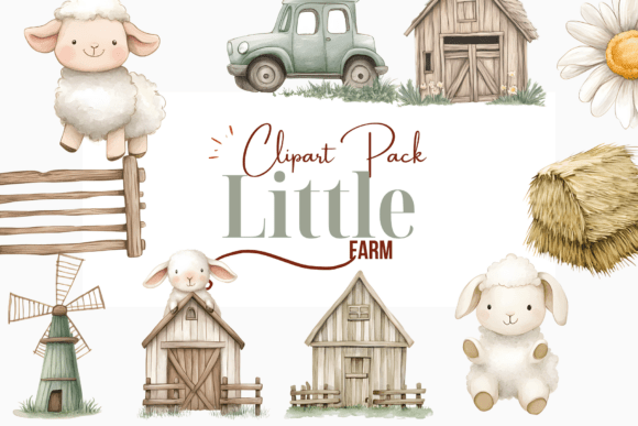 Download Little Farm Escapade Clipart Pack - Little farm Collection